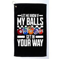 Cool Billiards Design Funny Billiard Pool Player Gift Golf Towel