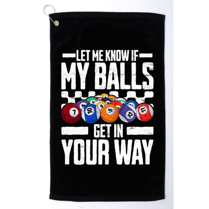 Cool Billiards Design Funny Billiard Pool Player Gift Golf Towel