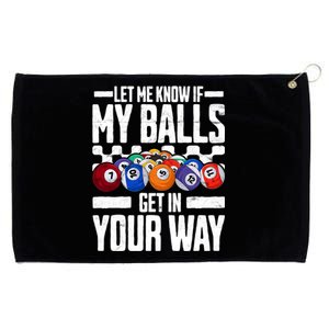 Cool Billiards Design Funny Billiard Pool Player Gift Grommeted Golf Towel