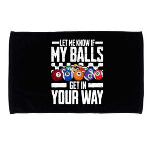 Cool Billiards Design Funny Billiard Pool Player Gift Microfiber Hand Towel