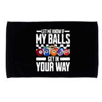 Cool Billiards Design Funny Billiard Pool Player Gift Microfiber Hand Towel