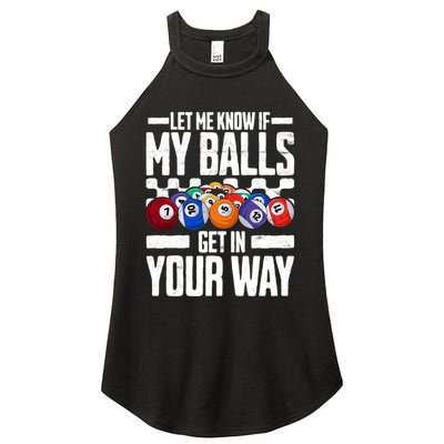 Cool Billiards Design Funny Billiard Pool Player Gift Women's Perfect Tri Rocker Tank