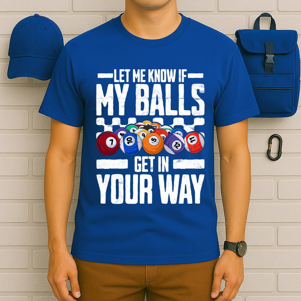 Cool Billiards Design Funny Billiard Pool Player Gift T-Shirt