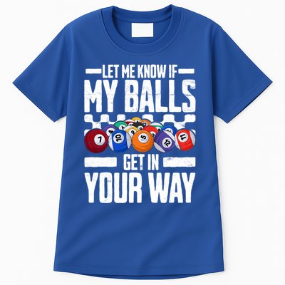 Cool Billiards Design Funny Billiard Pool Player Gift Tall T-Shirt