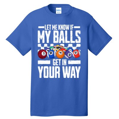 Cool Billiards Design Funny Billiard Pool Player Gift Tall T-Shirt