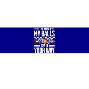 Cool Billiards Design Funny Billiard Pool Player Gift Bumper Sticker