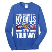 Cool Billiards Design Funny Billiard Pool Player Gift Tall Long Sleeve T-Shirt