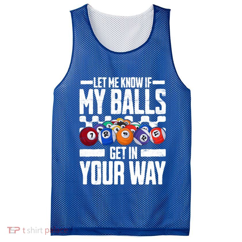 Cool Billiards Design Funny Billiard Pool Player Gift Mesh Reversible Basketball Jersey Tank
