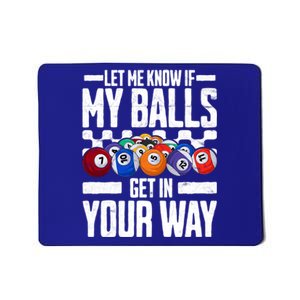 Cool Billiards Design Funny Billiard Pool Player Gift Mousepad