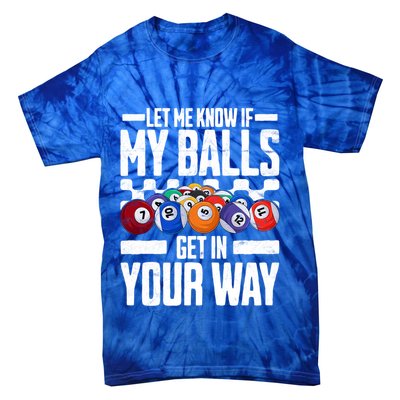 Cool Billiards Design Funny Billiard Pool Player Gift Tie-Dye T-Shirt