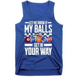 Cool Billiards Design Funny Billiard Pool Player Gift Tank Top