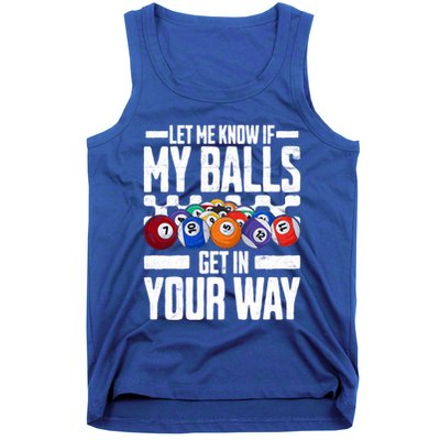 Cool Billiards Design Funny Billiard Pool Player Gift Tank Top