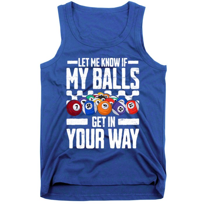 Cool Billiards Design Funny Billiard Pool Player Gift Tank Top