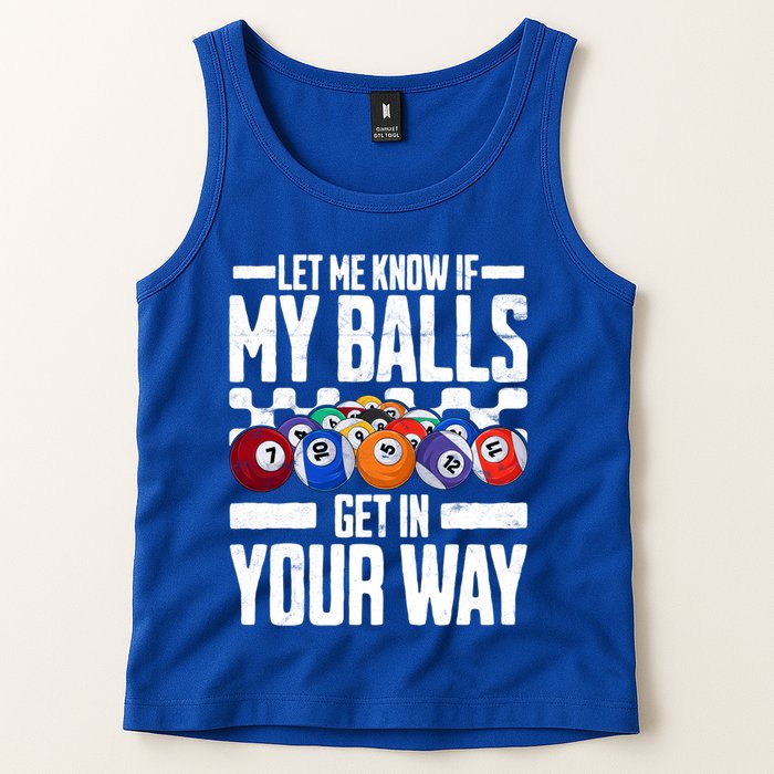 Cool Billiards Design Funny Billiard Pool Player Gift Tank Top