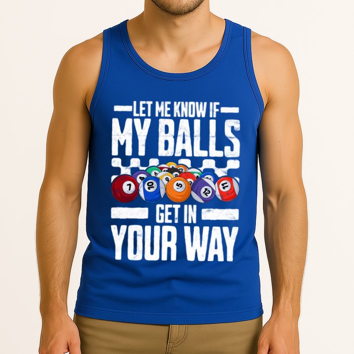 Cool Billiards Design Funny Billiard Pool Player Gift Tank Top