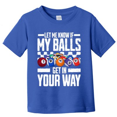Cool Billiards Design Funny Billiard Pool Player Gift Toddler T-Shirt