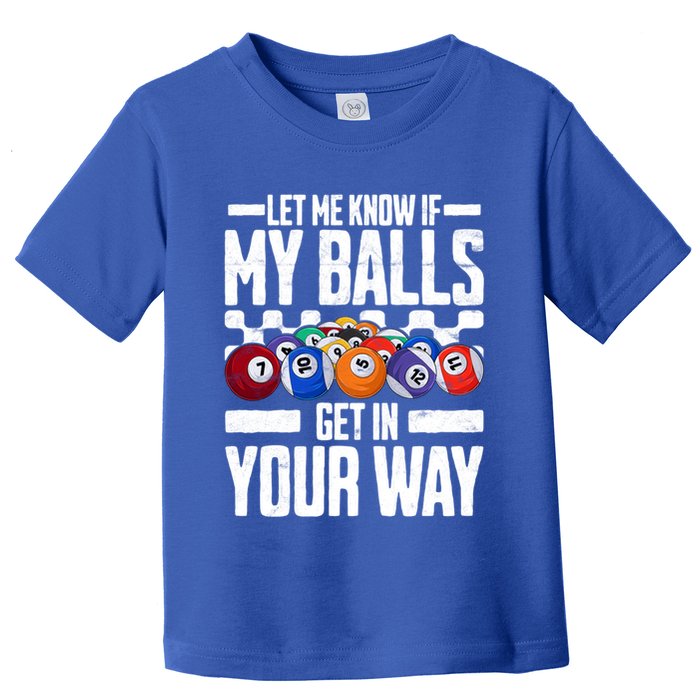 Cool Billiards Design Funny Billiard Pool Player Gift Toddler T-Shirt
