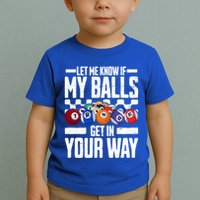 Cool Billiards Design Funny Billiard Pool Player Gift Toddler T-Shirt