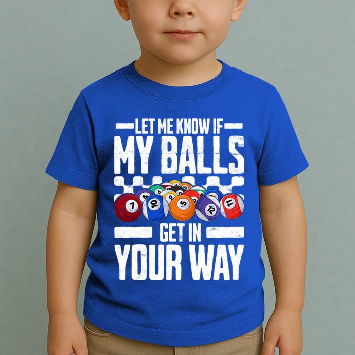 Cool Billiards Design Funny Billiard Pool Player Gift Toddler T-Shirt