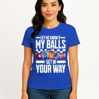 Cool Billiards Design Funny Billiard Pool Player Gift Womens T-Shirt