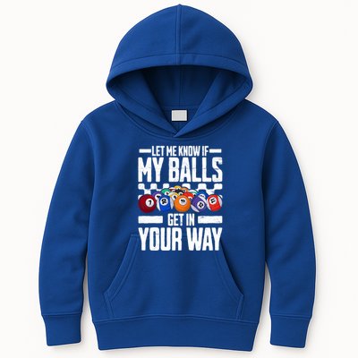 Cool Billiards Design Funny Billiard Pool Player Gift Kids Hoodie