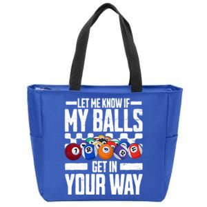 Cool Billiards Design Funny Billiard Pool Player Gift Zip Tote Bag