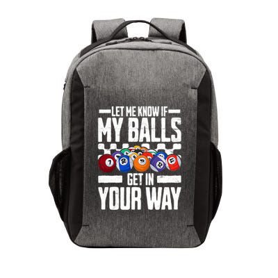 Cool Billiards Design Funny Billiard Pool Player Gift Vector Backpack