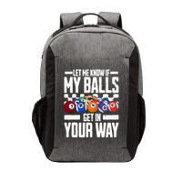Cool Billiards Design Funny Billiard Pool Player Gift Vector Backpack