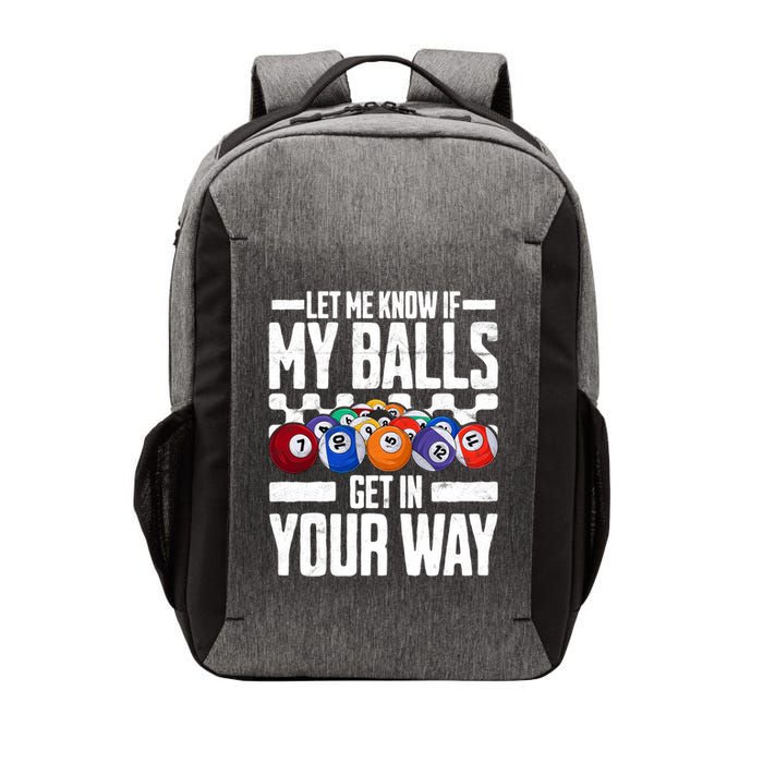Cool Billiards Design Funny Billiard Pool Player Gift Vector Backpack