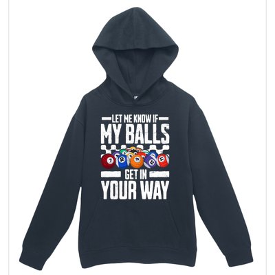 Cool Billiards Design Funny Billiard Pool Player Gift Urban Pullover Hoodie