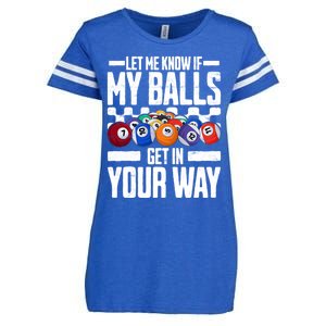 Cool Billiards Design Funny Billiard Pool Player Gift Enza Ladies Jersey Football T-Shirt