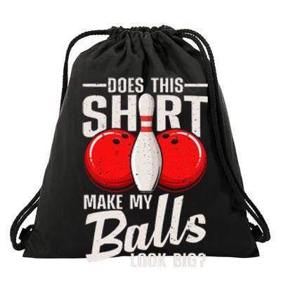 Cool Bowling Design Bowling Ball Sport Bowler Drawstring Bag