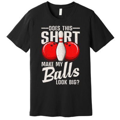 Cool Bowling Design Bowling Ball Sport Bowler Premium T-Shirt