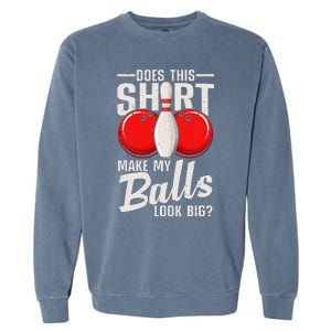 Cool Bowling Design Bowling Ball Sport Bowler Garment-Dyed Sweatshirt