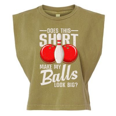 Cool Bowling Design Bowling Ball Sport Bowler Garment-Dyed Women's Muscle Tee