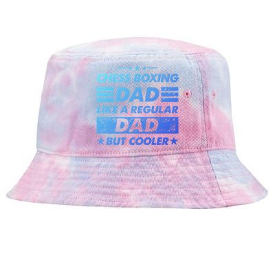 Chess Boxing Dad Like A Regular Dad Funny Chess Boxing Gift Tie-Dyed Bucket Hat