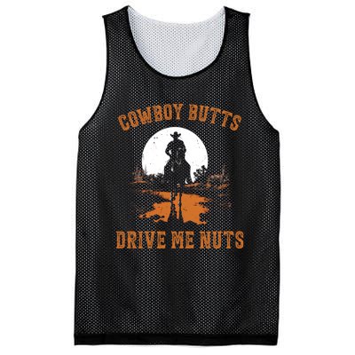 Cowboy Butts Drive Me Nuts Mesh Reversible Basketball Jersey Tank