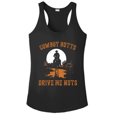 Cowboy Butts Drive Me Nuts Ladies PosiCharge Competitor Racerback Tank