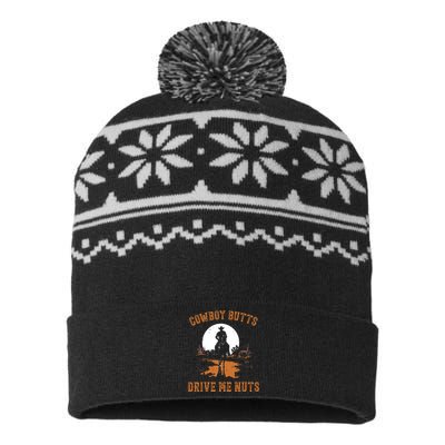 Cowboy Butts Drive Me Nuts USA-Made Snowflake Beanie