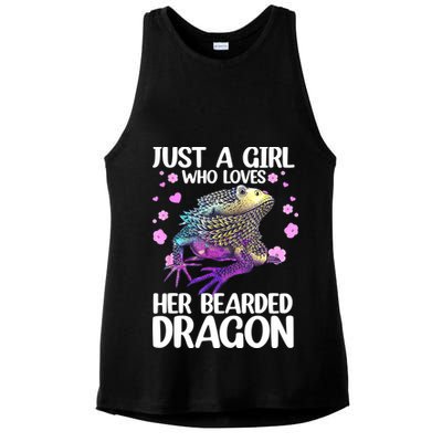 Cute Bearded Dragon For Women Girls Bearded Dragon Lovers Ladies PosiCharge Tri-Blend Wicking Tank