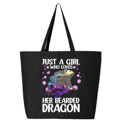 Cute Bearded Dragon For Women Girls Bearded Dragon Lovers 25L Jumbo Tote
