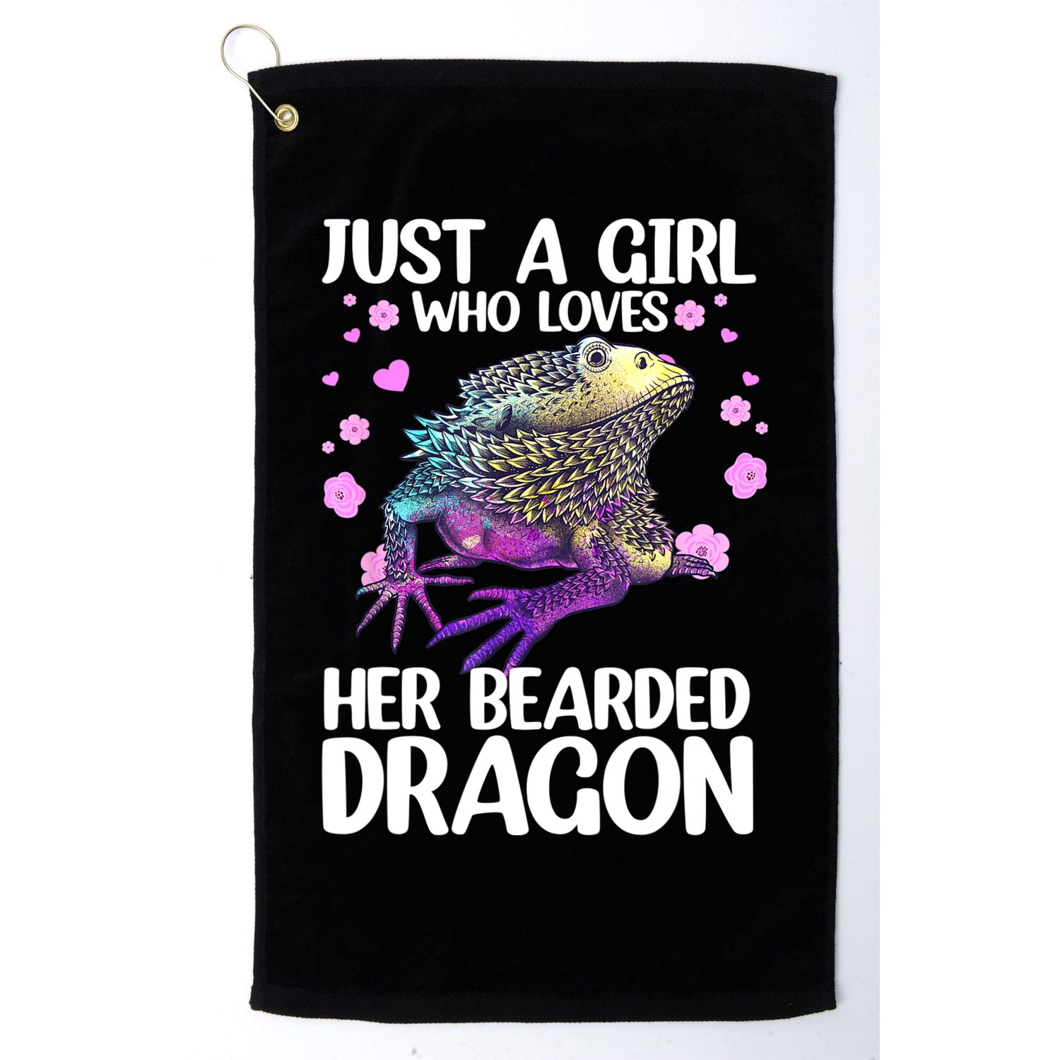 Cute Bearded Dragon For Women Girls Bearded Dragon Lovers Golf Towel