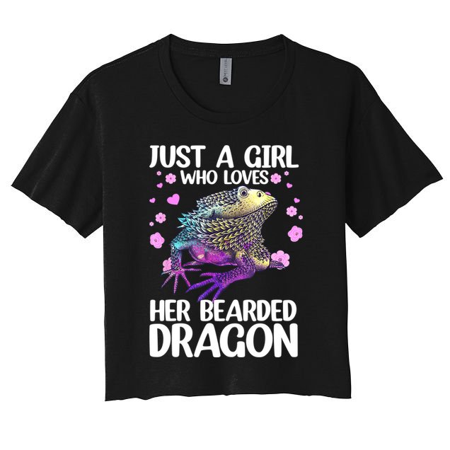 Cute Bearded Dragon For Women Girls Bearded Dragon Lovers Crop Top