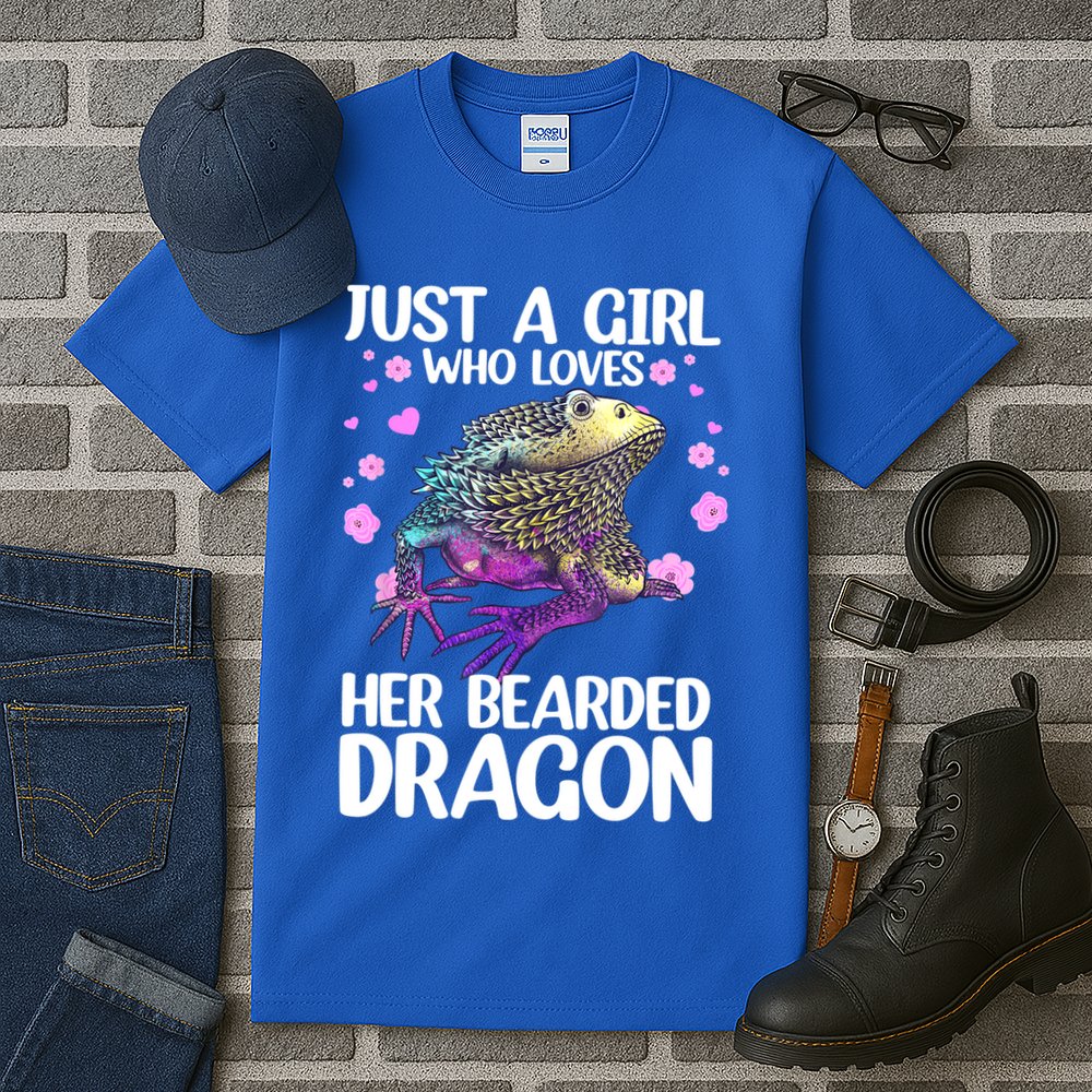 Cute Bearded Dragon For Women Girls Bearded Dragon Lovers Tall T-Shirt
