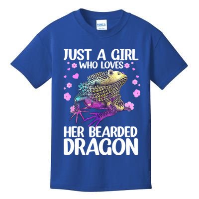 Cute Bearded Dragon For Women Girls Bearded Dragon Lovers Kids T-Shirt