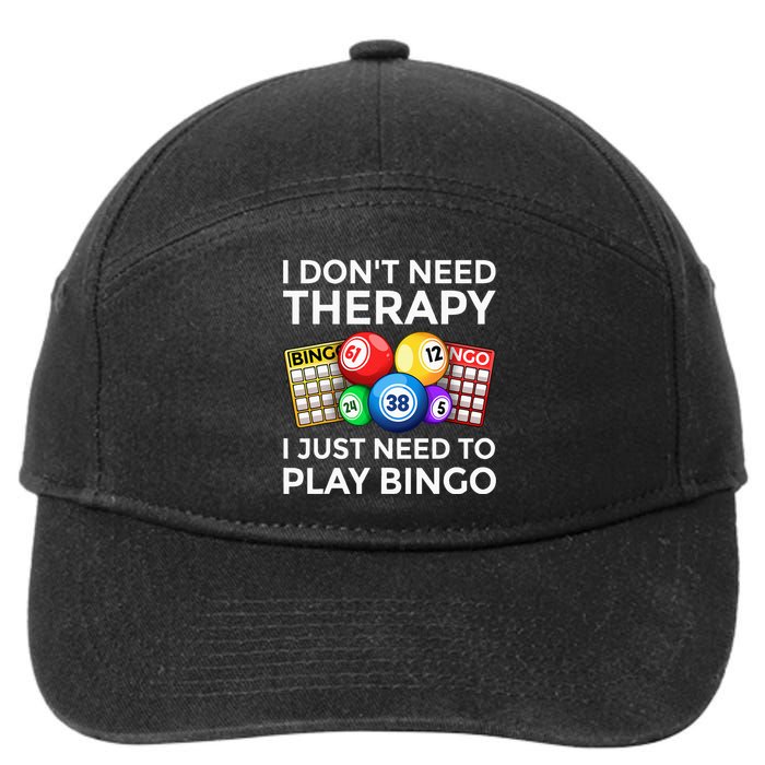 Cute Bingo Design For Wo Casino Gambling Bingo Lovers 7-Panel Snapback Hat