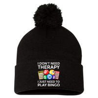 Cute Bingo Design For Wo Casino Gambling Bingo Lovers Pom Pom 12in Knit Beanie