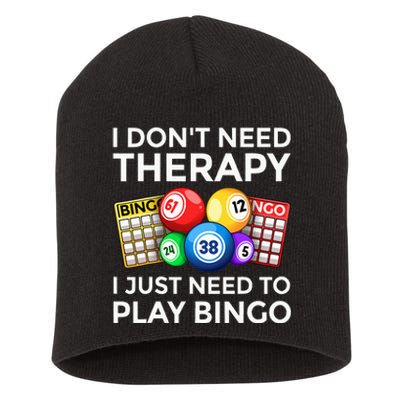 Cute Bingo Design For Wo Casino Gambling Bingo Lovers Short Acrylic Beanie