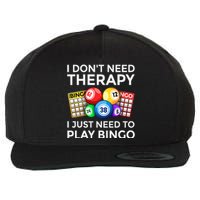 Cute Bingo Design For Wo Casino Gambling Bingo Lovers Wool Snapback Cap