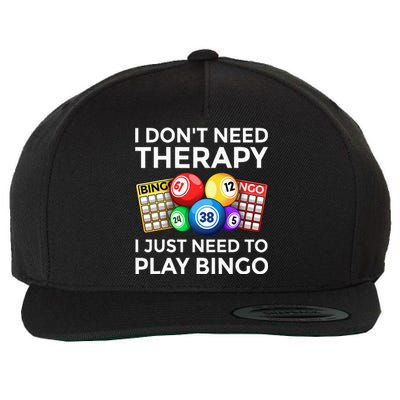 Cute Bingo Design For Wo Casino Gambling Bingo Lovers Wool Snapback Cap